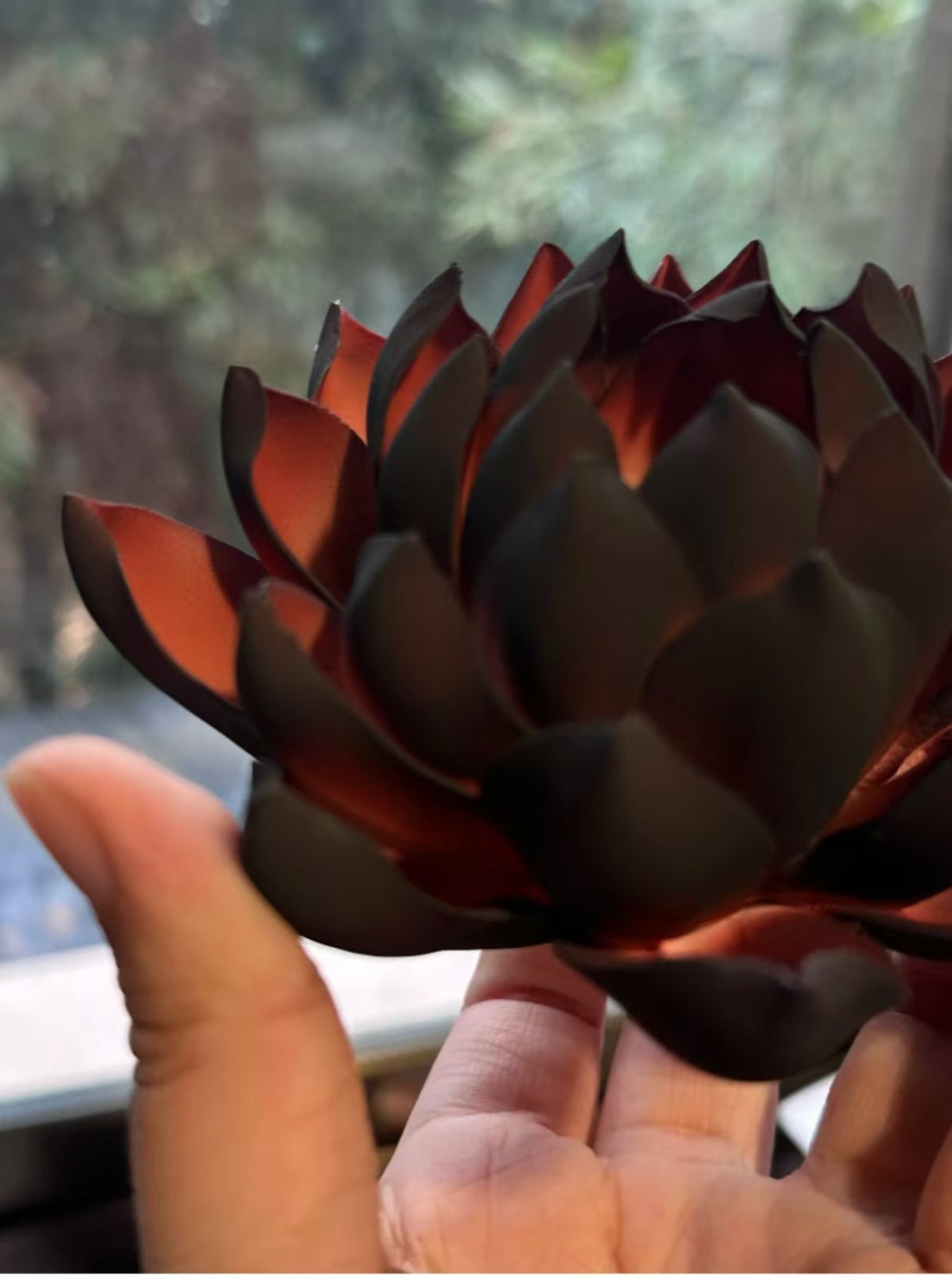 Handmade Ceramic Black Lotus Incense Holder & Diffuser