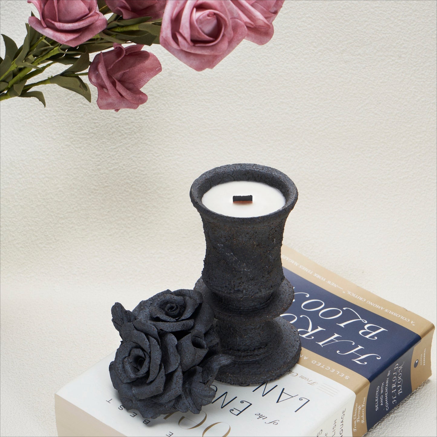 Nocturne Scented Pearl Candle Holder for Healing and Home Decor The Midnight Guardian