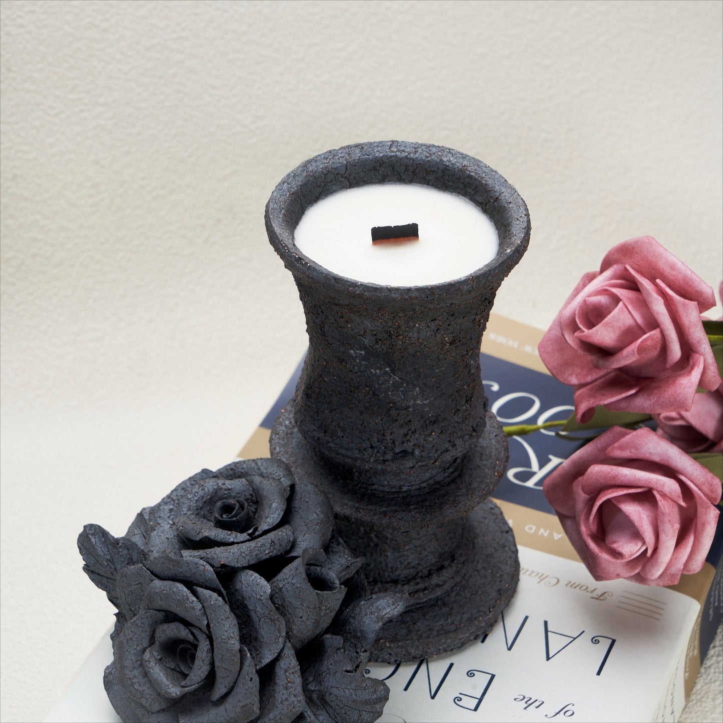 Nocturne Scented Pearl Candle Holder for Healing and Home Decor The Midnight Guardian